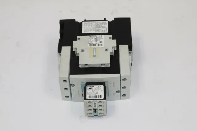 Siemens 3RT1045-1BB40 Contactor 60 A 690 V w/ 3RH1921-1HA22 Auxiliary Contact T1