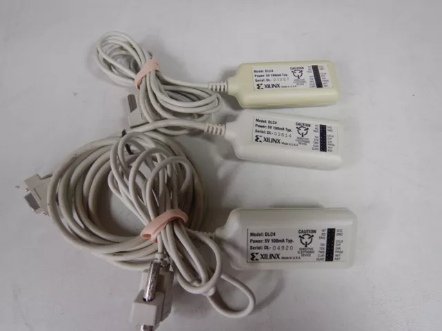 (3 USED) Xilinx DLC4 5V XChecker Serial Cable