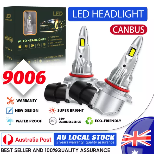 Canbus 9006 HB4 LED Headlight Bulbs Kit Hi/Low Beam For Ford Explorer 2003-2007
