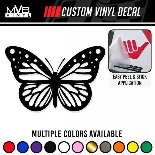 Butterfly Vinyl Decal Sticker | Wings Cute Summer Spring Monarch 501