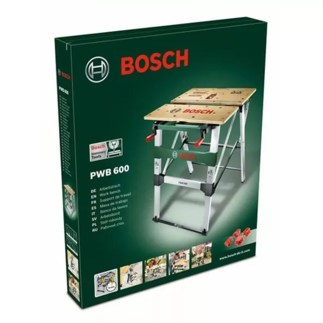 Table Etabli support de travail Bosch aluminium repliable avec 4 Cales Serrage