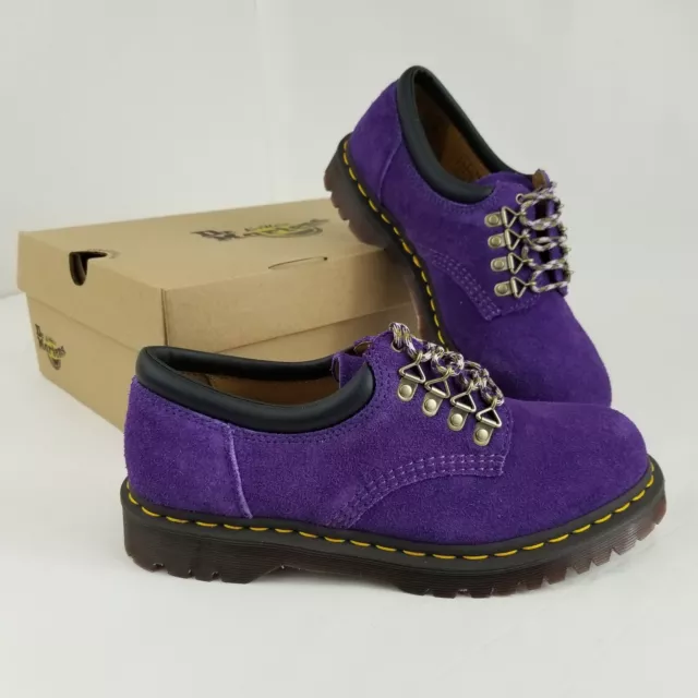 DR. DOC MARTENS 8053 Men's Limited Edition Suede Shoes Purple Chewbacca ...