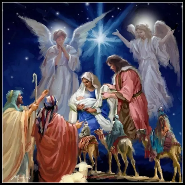 Counted Cross Stitch Kits Needlework Crafts Embroidery DIY-Nativity Scene