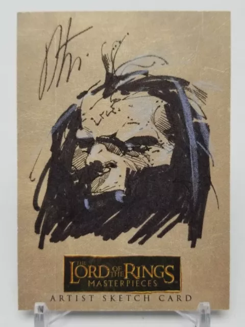 Topps Lord of the Rings Masterpieces "LURTZ" Robert Teranishi Artist Sketch 1/1