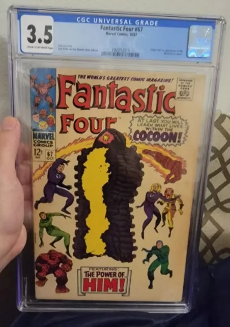 Fantastic Four #67 CGC 3.5 * 1st App Him  Warlock * Key Appearance Marvel 1967