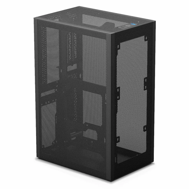 BLACK SSUPD MESHLICIOUS Mini ITX Case - Full Mesh Panels - PCI-E 3.0 ...