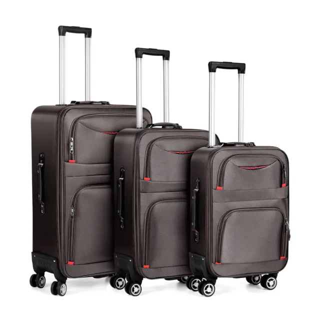 Luggage 3 Piece Set Suitcase Spinner Hardshell Lightweight TSA Lock 20/24/28''