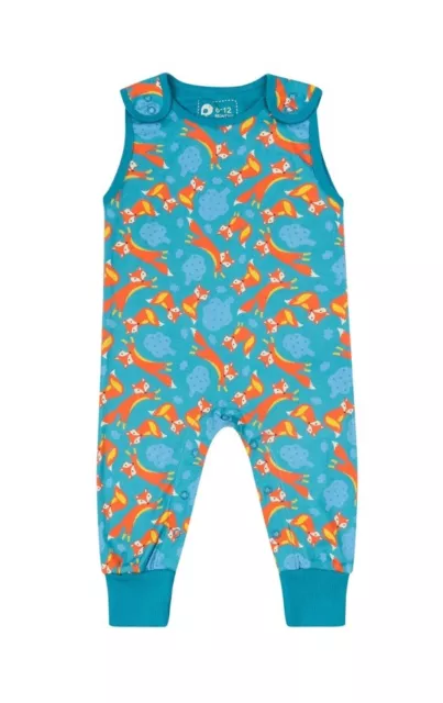 Piccalilly Foxes Dungarees 18-24m 92cm BNWT