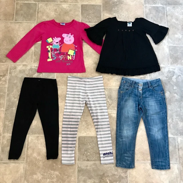 🦋 5 years 🦋 x5 BUNDLE 🎀 Tops, trousers, jeans, leggings 🦋 PEPPA PIG, TU, M&S
