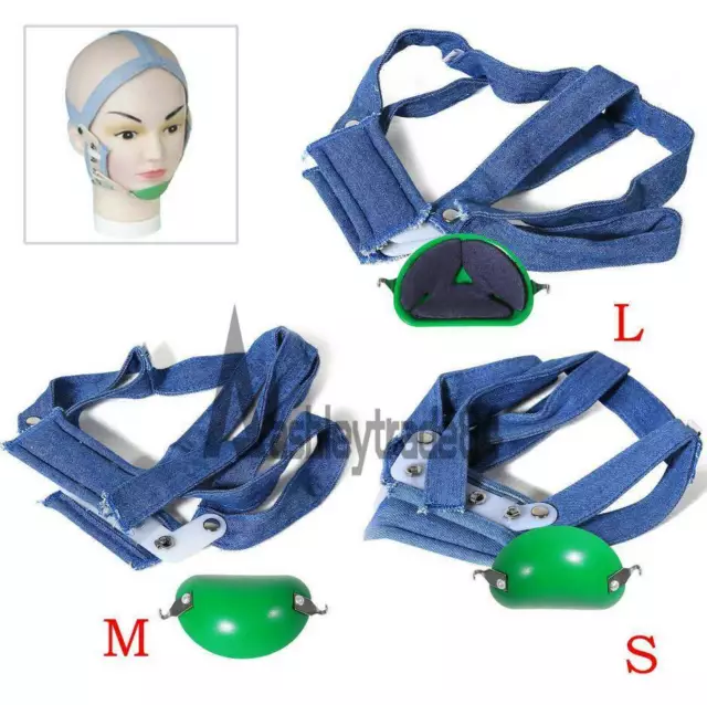 Dental Orthodontic High - Pull Headgear With Rigid Chin Cap High Pull Strap