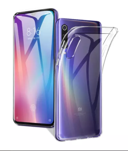 Funda Xiaomi Mi 9 SE (4G) Carcasa Gel TPU Silicona Transparente + Protector