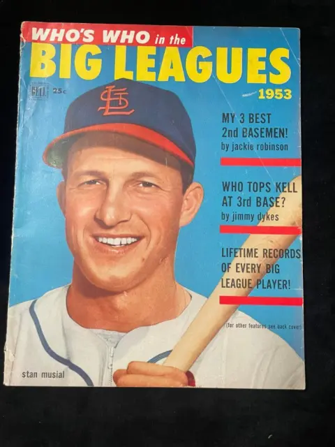 1953 Who's Who In The Big Leagues STAN MUSIAL MICKEY MANTLE Cover