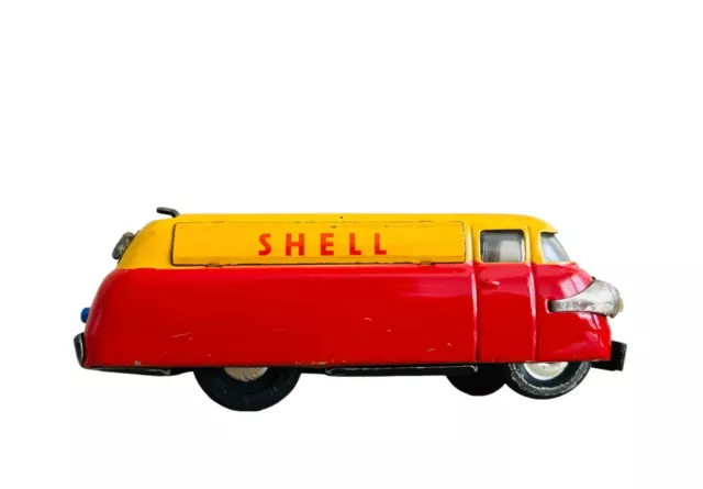 Schuco Varianto Elektro 3116 Shell Tanker Petrol German Germany Tin Toy Antique 2