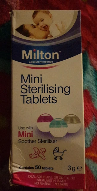 Mini tabletas de esterilización Milton 50 - blancas