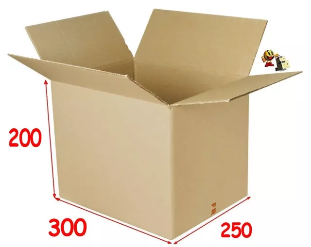 lot de 10 boîtes emballage carton 300 X 250 X 200 mm
