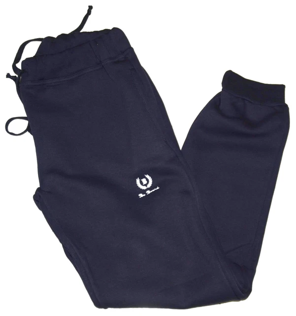 PANTALONE UOMO FELPA pesante invernale M L XL XXL 3XL polsino blu caldissimo