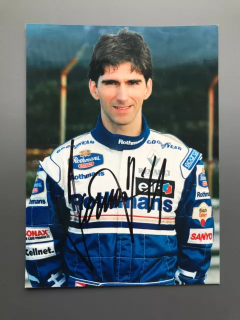 Damon Hill Firmata 1996 Williams Foto Promozionale F1 Campione Del Mondo Lettera Di Prova