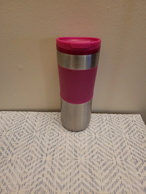 Purple Aladdin Insulated Travel Mug 16 oz Stainless Steel Bottom