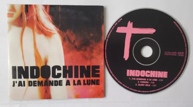 Cd Single Indochine J'ai Demande A La Lune 3Titres 2002 Tbe Port A Prix Coûtant