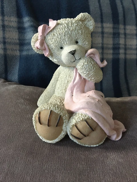 Vintage Russ Teddy Bear Ceramic Hand Painted Money Box Excellent