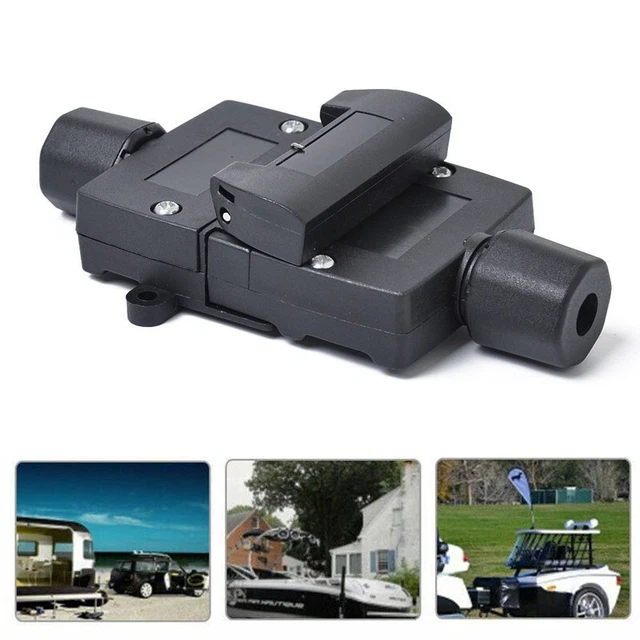 Support De Prise De Remorque Métal Noir - Accessoire Robuste Pour Voiture Et Camping-Car