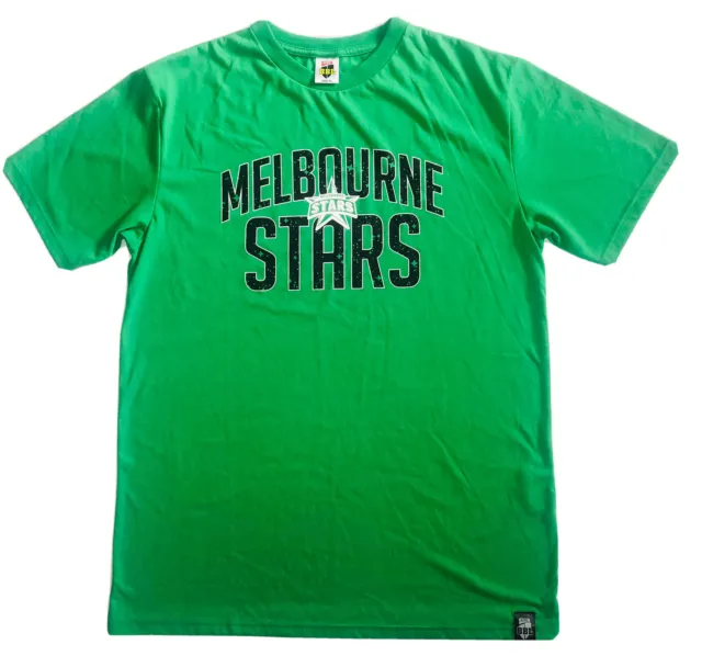 Melbourne Stars BBL Cricket Majestic Official Supporter T-Shirt - Size XL - NWOT