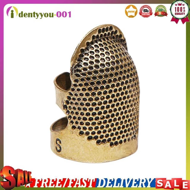 WANGQI Costura Dedo Protector de dedos Metal Ajustable Cobre Protección para dedos