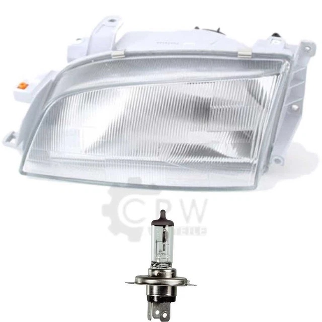 Phare Avant Halogène Gauche H4 + Phare Antibrouillard Pour Peugeot Partner 7 (04/2008-02/2012) - Avec Ampoule - 14