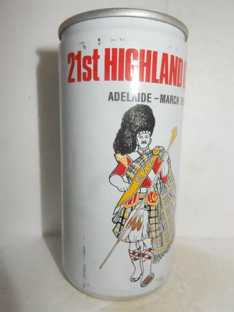 21rd HIGHLAND 1980 GAMES WEST END DRAUGHT Beer can from AUSTRALIA (375ml) Empty