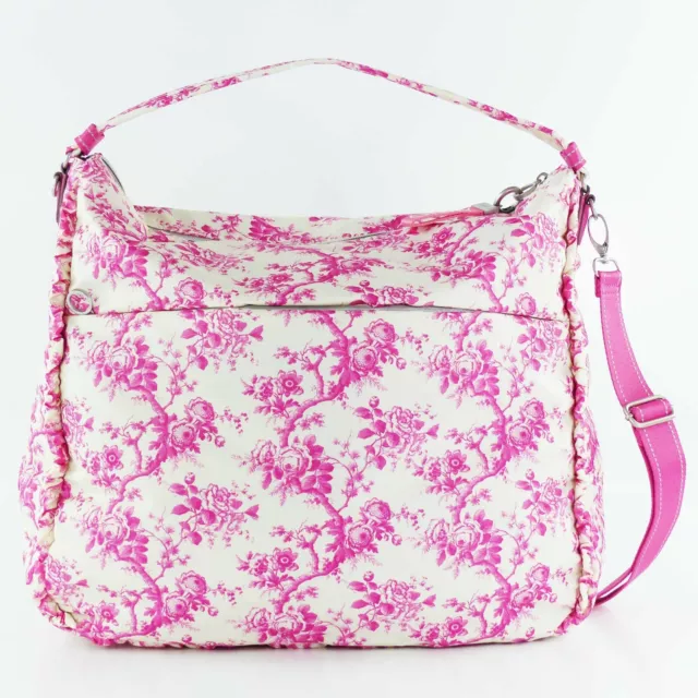 Oilily Birdy LVZ Weekender Rose Damen Reisetasche Schultertasche Rosa/Weiß/Blumi 2