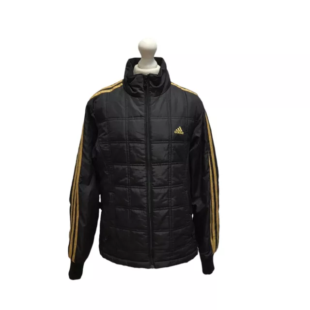 Adidas Black Zipped Sports Jacket UK Boy's Age 13-14 Years H432