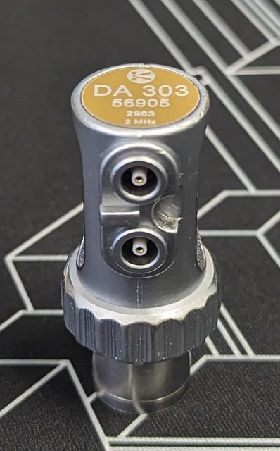 Transdutor Da303 GE / KRAUTKRAMER DA303 2MHz Twin Crystal Ultrasonic Probe £120.00 ...