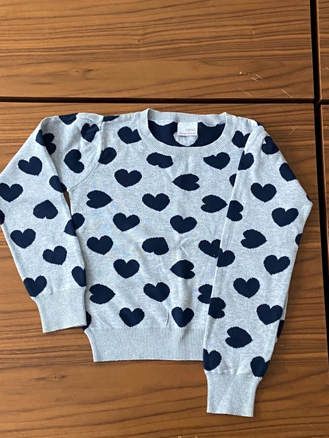 Girls Grey Jumper (Next) - Age 7-8