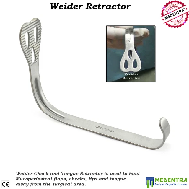 WEIDER CHEEK TONGUE Retractor Surgical Dental Retractor Mucoperiosteal