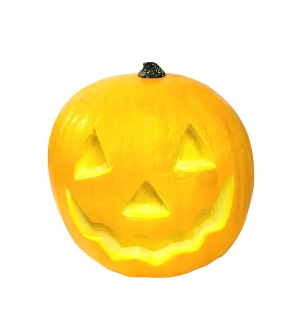 Halloween Styrofoam Jack-O'-Lantern Pumpkin Decor Figure