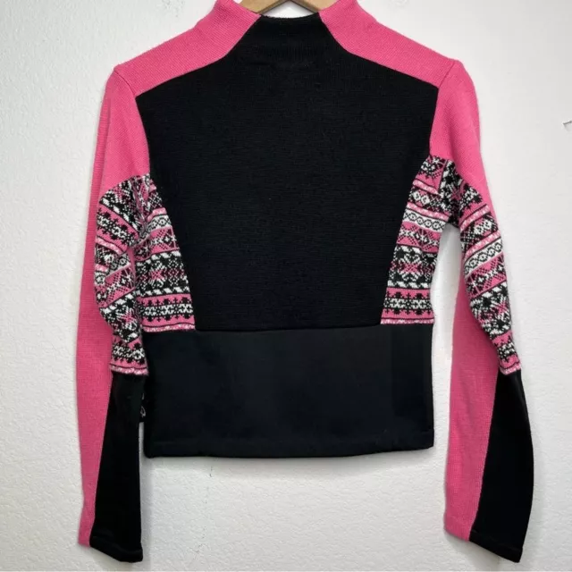 VINTAGE OBERMEYER SIGNATURE Women Sweater XS Pink Southwestern Quarter ...