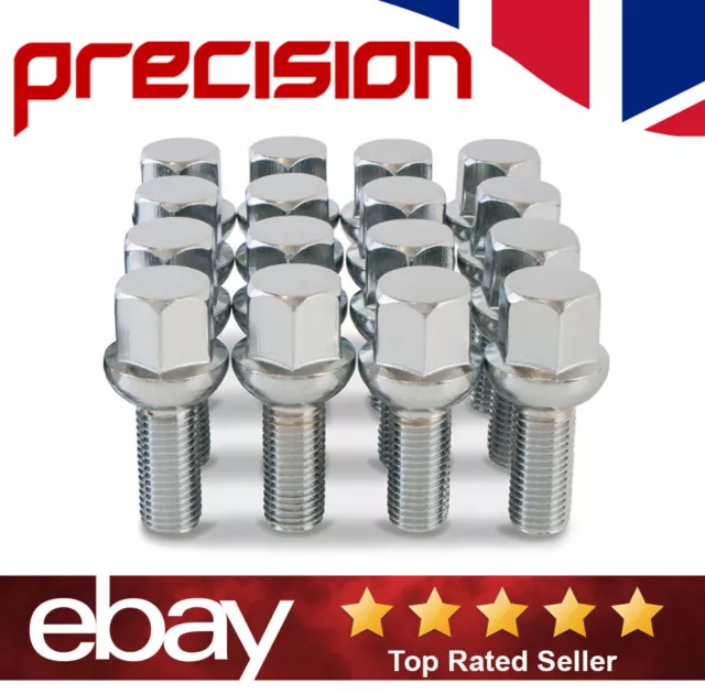 Precision 16 x Wheel Nuts For VW Volkswagen Caddy MK1