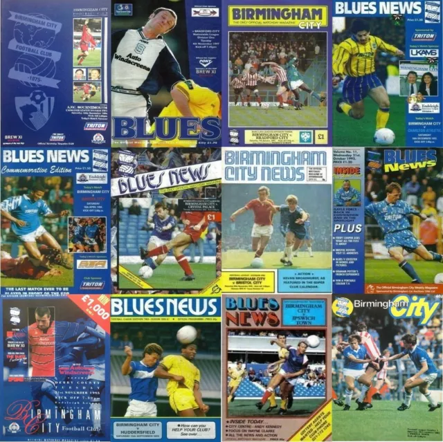 Programme Birmingham City Football St Andrews Programmes Various Years 2000 - 06