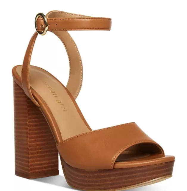 Madden Girl Summit Platform Sandals - Brown - 5.5 M - New Without Box