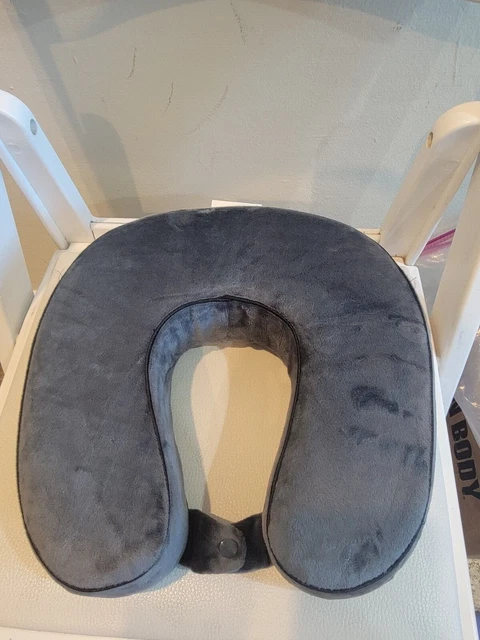 Memory Foam U Shaped Travel Sleep Pillow Neck Support Head Back Cushion Gray