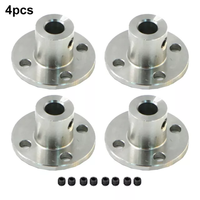 Easy to Install Flange Coupling for Motor Shafts 4PC Pack with Fixing Screws