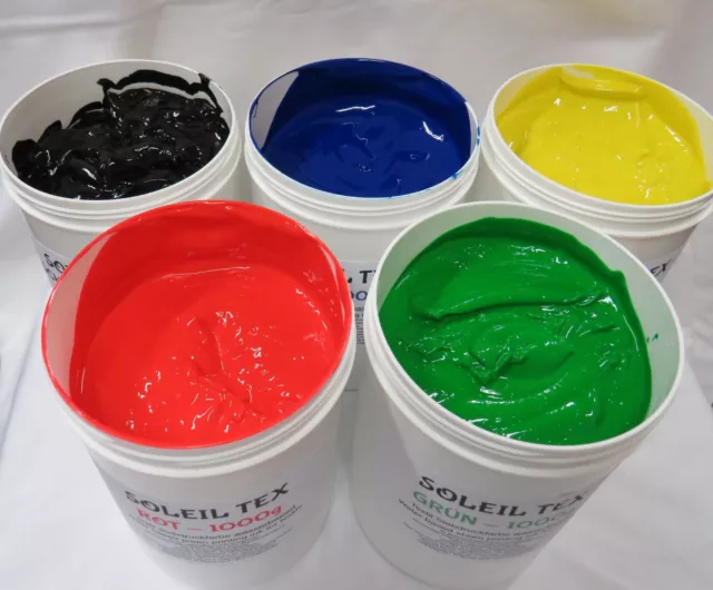 Pintura de serigrafía amarilla 1 kg a base de agua impresión textil camiseta estampada tinta amarilla