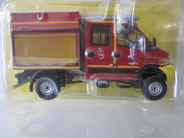 Old Cars SB 1/43 – Unic Iveco Daily Fourgon Pompiers + Remorque Tonne (Modifié)