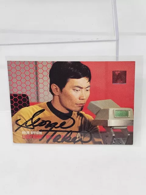 1996 SkyBox George Takei Autographed Star Trek Personnel Sulu Lieutenant Hikaru