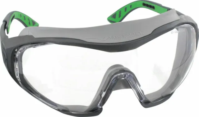 Arbeitsschutzbrille  Vollsichtbrille KLAR- ausw.Bügel, mit Kopfband SOFTPAD 57g