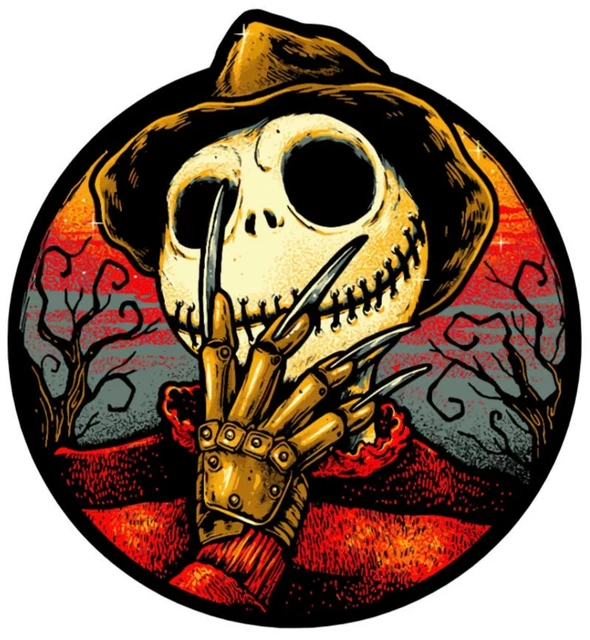 The nightmare before Christmas Freddy Jack Skellington Car Window Decal