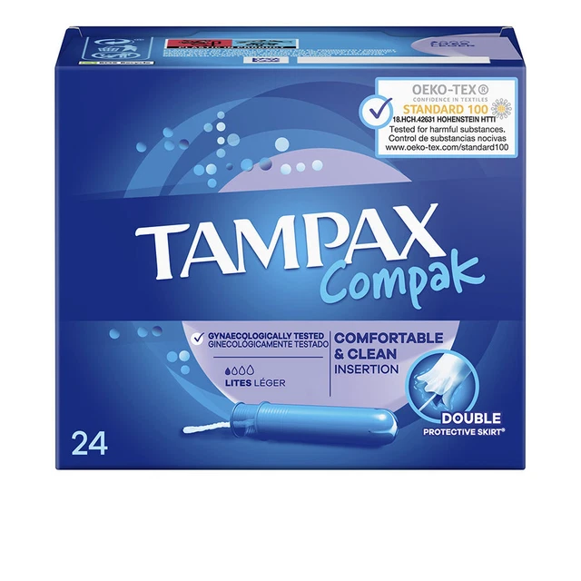 Higiene Tampax unisex TAMPAX COMPAK tampón lites 24 u