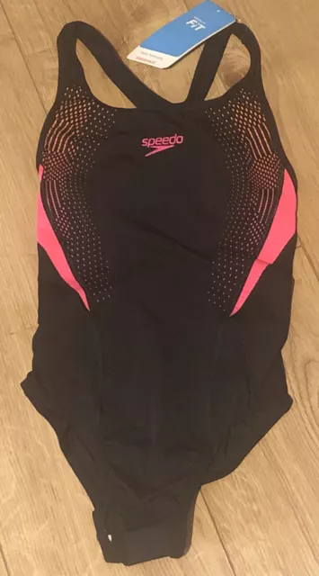 Speedo Swimsuit Orange/Pink/ Black Sz GB 8/30