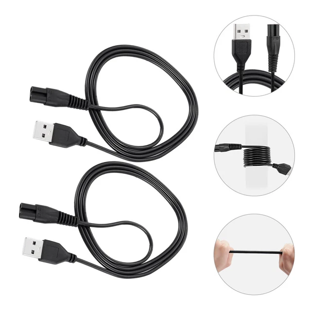 2 pz rasoio cavo rasoio elettrico cavo rasoio USB rasoio cavo di ricarica