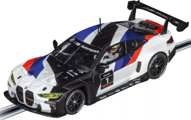 Carrera "BMW M Motorsport" BMW M4 GT3 W/ Lights 1/32 Scale Slot Car 27686